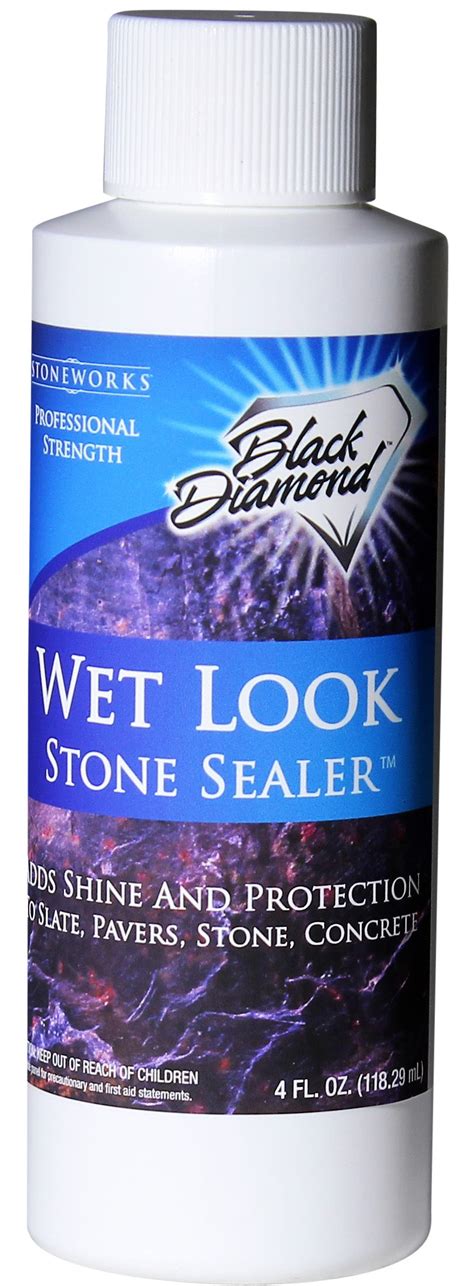 Black Diamond Stoneworks Wet Look Natural Stone Sealer Provides Durabl