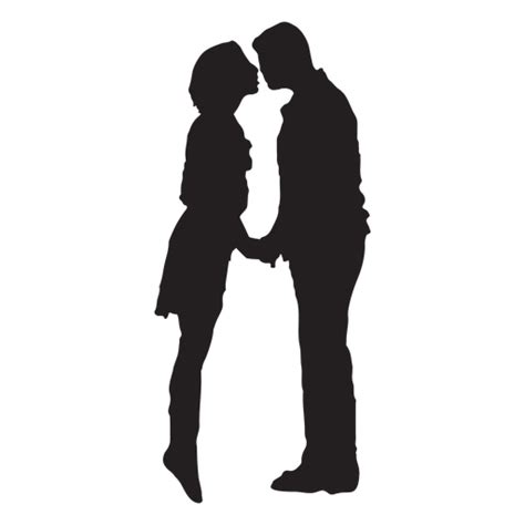 Sweet Kissing Couple Silhouette Couple Transparent Png And Svg Vector File