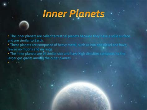 Ppt Inner Planets Outer Planets Inner Vs Outer Pluto Powerpoint