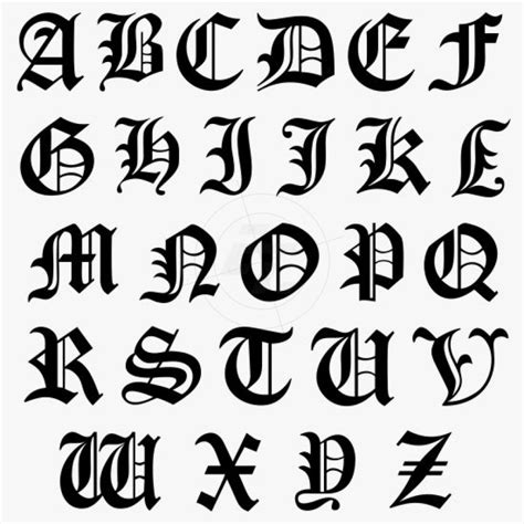 Old English Letters Drawing At Getdrawings Free Download