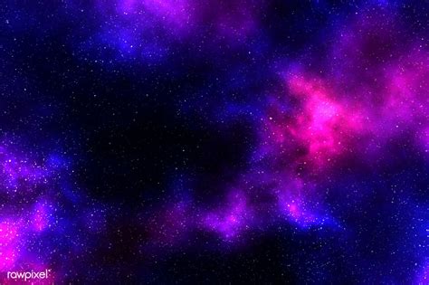 Dark Pink And Purple Galaxy Patterned Background Illustration Free
