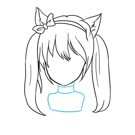 Chibi Anime Cat Girl Drawing