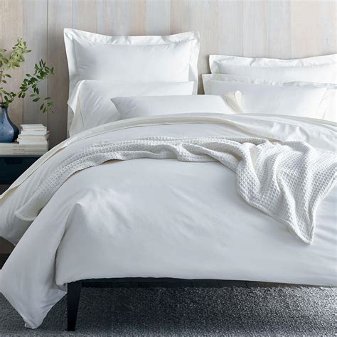 The Company Store Organic 300 Thread Count Cotton Sateen White Queen