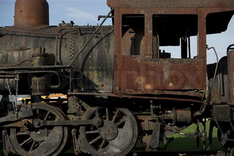 Rusty Steam Locomotive Stock Foto Colourbox