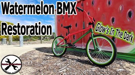 Rusty Bmx Bike Restoration Glow In The Dark Wheels Youtube
