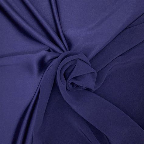 Crepe Fabric Navy Satin Italian Fabric Collection Fabric Collection