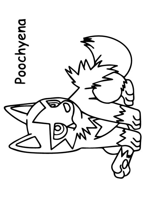 Poochyena Cute Coloring Page Free Printable Coloring Pages For Kids