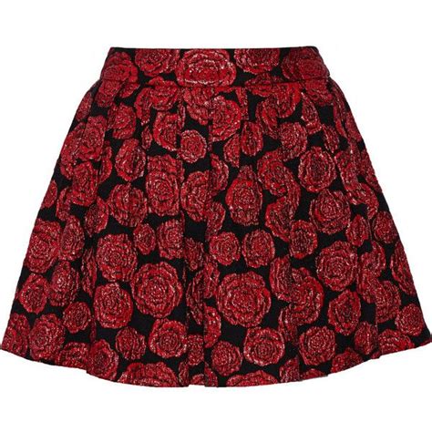 Alice Olivia Fizer Floral Jacquard Mini Skirt 230 Liked On