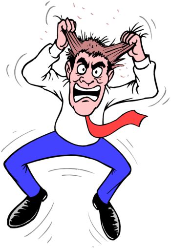 Pulling Hair Out Cartoon Clipart Free Download On Clipartmag