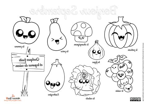 Dessin Fruits Unique Collection Coloriage Fruits Et Légumes De Saison