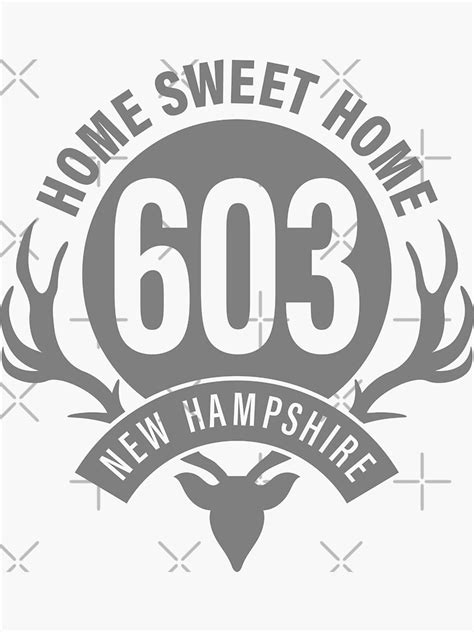 New Hampshires Original Area Code 603 Home Sweet Home T Shirts