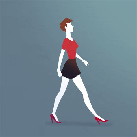 Girl Walking Animation S Find And Share On Giphy