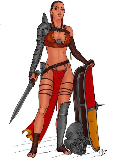 Gladiatrix Murmillo Color By Area283 Amazons Women Warriors