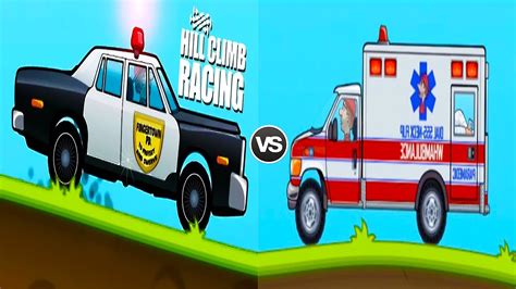 Police Car Vs Ambulance Hill Climb Racing Android Gameplay Youtube