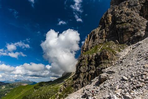 2021 07 10 San Martino Di Castrozza Dolomites And Clouds 3 Stock Image