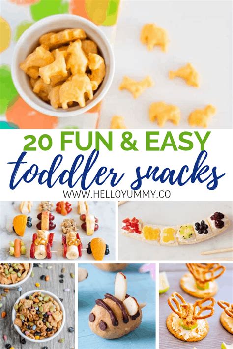 20 Fun And Easy Toddler Snacks Blog Hồng