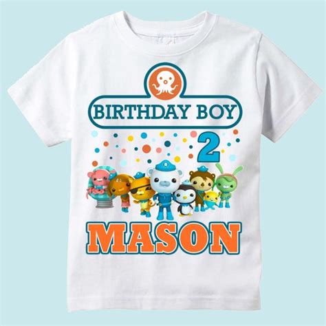 Octonauts Personalized Birthday Shirt Personalized Birthday Shirts