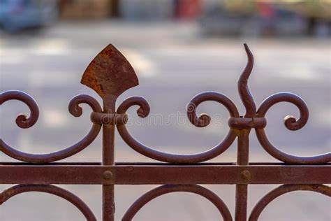 Old Metal Fencing Closeup Stock Image Image Of Design 144911185
