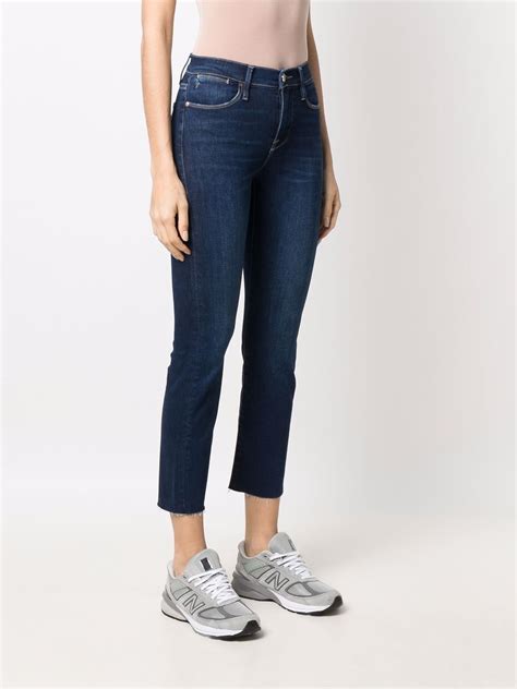 Frame Cropped Skinny Jeans Farfetch