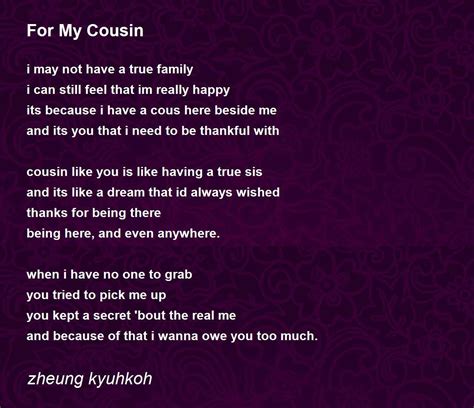 What Is A Cousin Poem