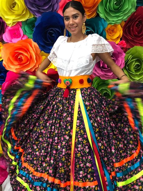 Mexican Flowered Skirt Only Day Of The Dead 5 De Mayo Coco Etsy