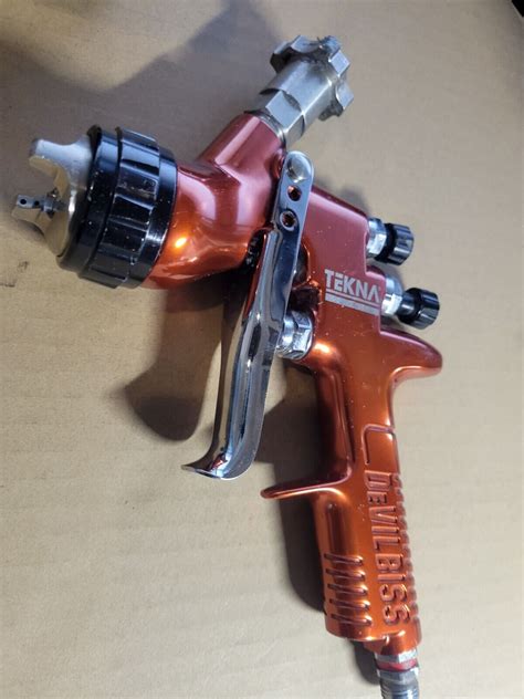 Devilbiss Tekna Copper Spray Gun E Mm Used Very Nice Ebay