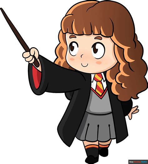 How To Draw Hermione Granger From Harry Potter Really Easy Drawing Tutorial