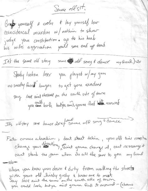 Scanned Lyrics