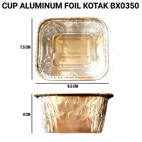 Jual Cup Aluminium Foil Kotak Bx 0350 Aluminium Tray Alu Tray