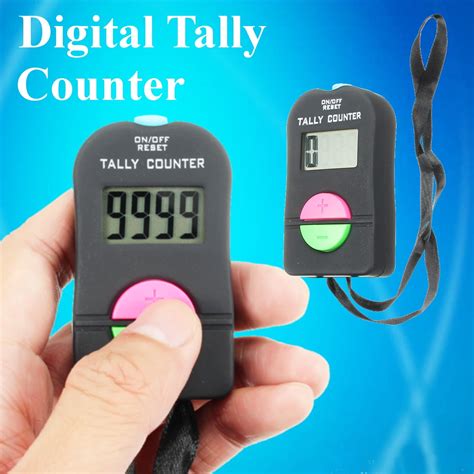 Digital Tally Counter Hand Electronic Manual Clicker Gym Golf Security