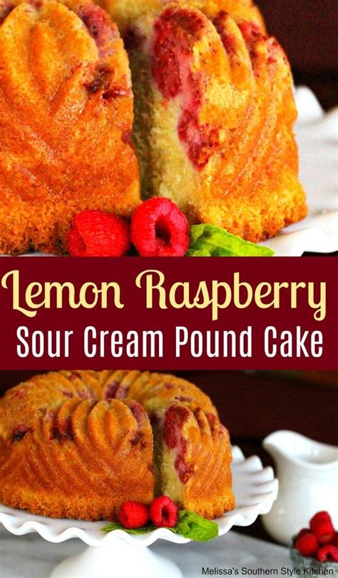 All recipes sour cream pound cake. Lemon Raspberry Sour Cream Pound Cake #dessert #recipe # ...