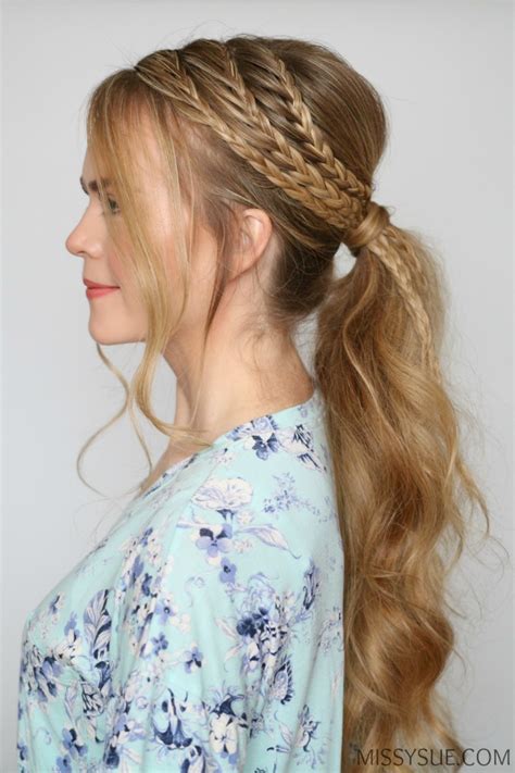 Triple Lace Braid Ponytail Missy Sue