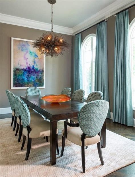 Dining Room Design Ideas Taupe And Blue Color Combination Dining Room