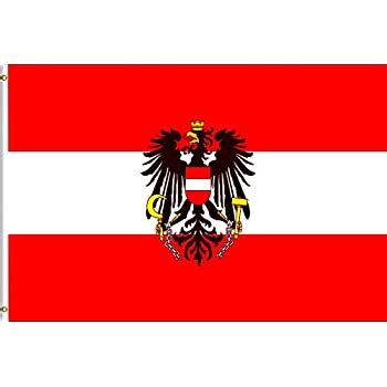 Eine riesige auswahl, günstige preise und auf dich zugeschnittene angebote! Flaggenking Österreich Flagge/Fahne mit Wappen, weiß, 150 ...