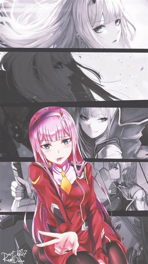 🖤 Zero Two And Hiro Aesthetic Wallpaper 2021