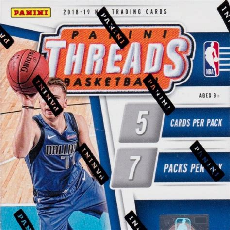 2018 19 Panini Threads Basketball Checklist Details Boxes Review Date