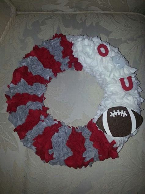 Ohio State Buckeyes Wreath Made By Megan Crafts Ohio State Buckeyes