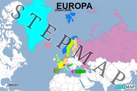 Übersicht aller länder und regionen, die als. StepMap - EUROPA AKTUELL - Landkarte für Deutschland