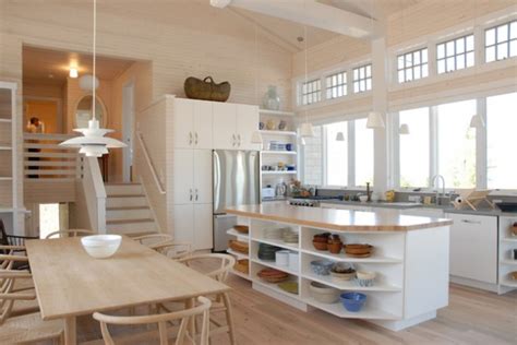 18 Practical Kitchen Island Designs With Open Shelving