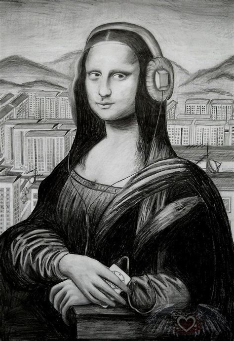 Modern Mona Lisa By Bielek Mona Lisa Mona Lisa