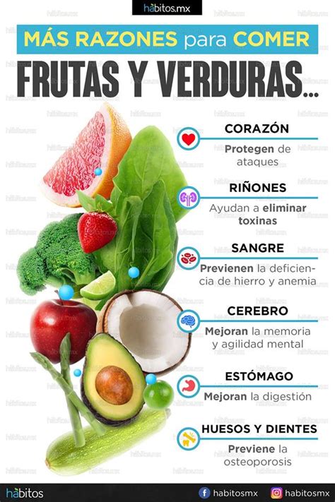 Más razones para comer frutas y verduras Hábitos Health Coaching