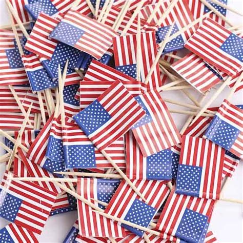 Inspire patriotism with this stupell home decor american flag usa rustic bald. American Flag Toothpicks - Americana Decor - Home Decor