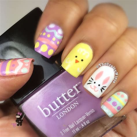 Easter Egg Nail Tutorial The Crafty Ninja