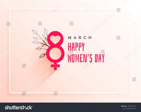 8th March International Womens Day Celebration Stock Vector Royalty