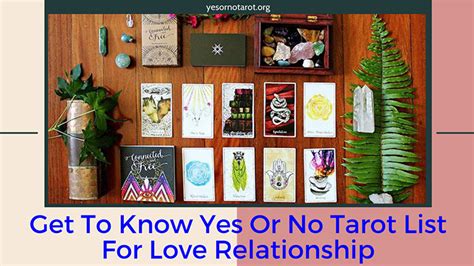 Get a 'yes' or 'no' answer with this free tarot reading from horoscope.com! Get To Know Yes Or No Tarot List For Love Relationship