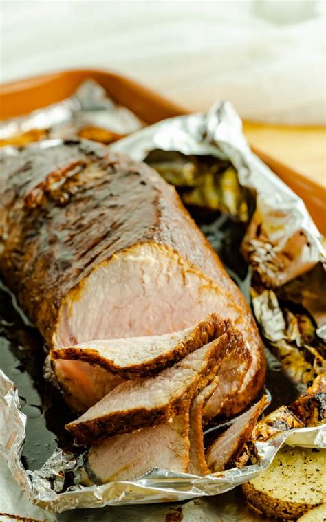 Here's how to cook your baked pork tenderloin so it's tender preheat oven to 400°. Pork Tenderloin Wrapped On Tin Foil In Oven : Place thawed ...