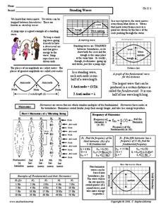 You can create printable tests and worksheets from these grade 4 waves and sound questions! Standing Waves Worksheet for 9th - 12th Grade | Lesson Planet