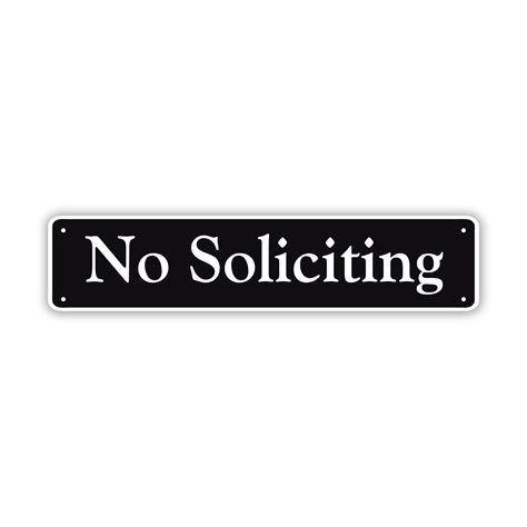 No Soliciting Sign Residential Decorative For Homeyard Indoor Outdoor