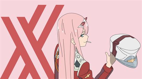 Darling In The Franxx Zero Two Hiro Zero Two On Side Face