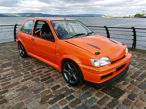 Ford Fiesta Rs Turbo 1991 Road Legal Track Car Orange Modified In